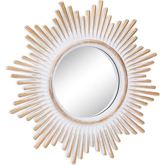 Brushed Gold Mirrors for WallDecor Set of 3Wall Mirror Decoration for LivingRoom - Picture 5 of 6